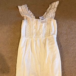 Mango white lace summer dress size 4 with tags